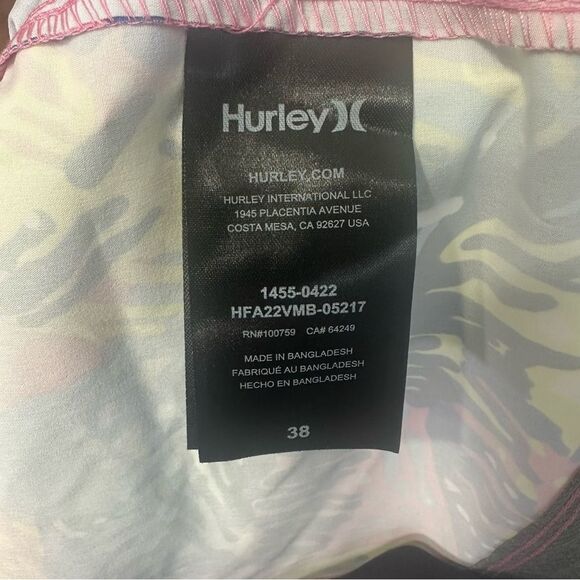 NEW Hurley Multicolor Patterned Men Board Shorts (B1) - Picture 5 of 7